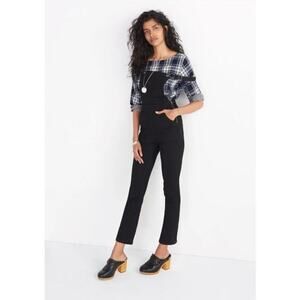 Madewell Cali Demi-Boot Overalls in Black‎ Frost size XS